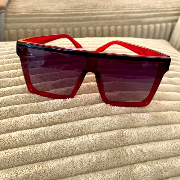 NYS New York red sunglasses - Picture 1 of 6